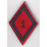 Losange de bras Troupe / Militaire du Rang 1er Régiment d'Artillerie à velcro (3)