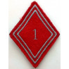Losange de bras Troupe / Militaire du Rang 1er Régiment d'Artillerie à velcro (4)