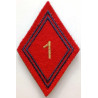 Losange de bras Sous-Officier / Officier du 1er Régiment d'Artillerie à velcro (1)