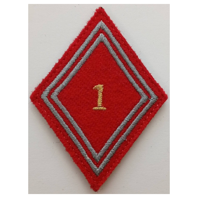Losange de bras Sous-Officier / Officier du 1er Régiment d'Artillerie à velcro (4)