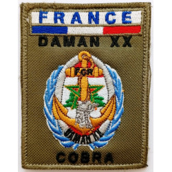 Patch Batterie COBRA du 1er Régiment d'Artillerie dans la Force Commander Reserve de l'Opération DAMAN XX - OPEX LIBAN