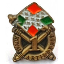 Réduction Pin's de Calot de l'insigne du 1er régiment d'Artillerie (GLF)