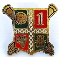 Réduction Pin's de Calot de l'insigne du 1er régiment d'Artillerie - 1ère Batterie (S)