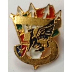 Réduction Pin's de Calot de l'insigne du 1er régiment d'Artillerie - 3ème Batterie (S)