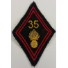 Losange de bras 35ème Régiment d'Infanterie sous-officier / officier à coudre