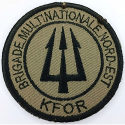 Ecusson velcro "Brigade Multinationale Nord-Est KFOR" - Opération Trident au Kosovo