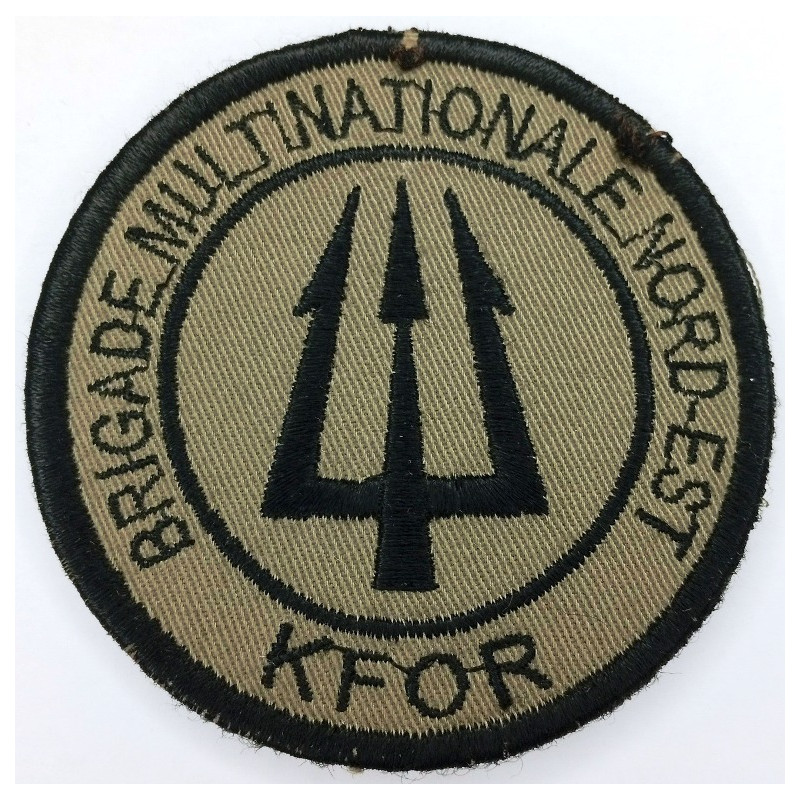 Ecusson velcro "Brigade Multinationale Nord-Est KFOR" - Opération Trident au Kosovo