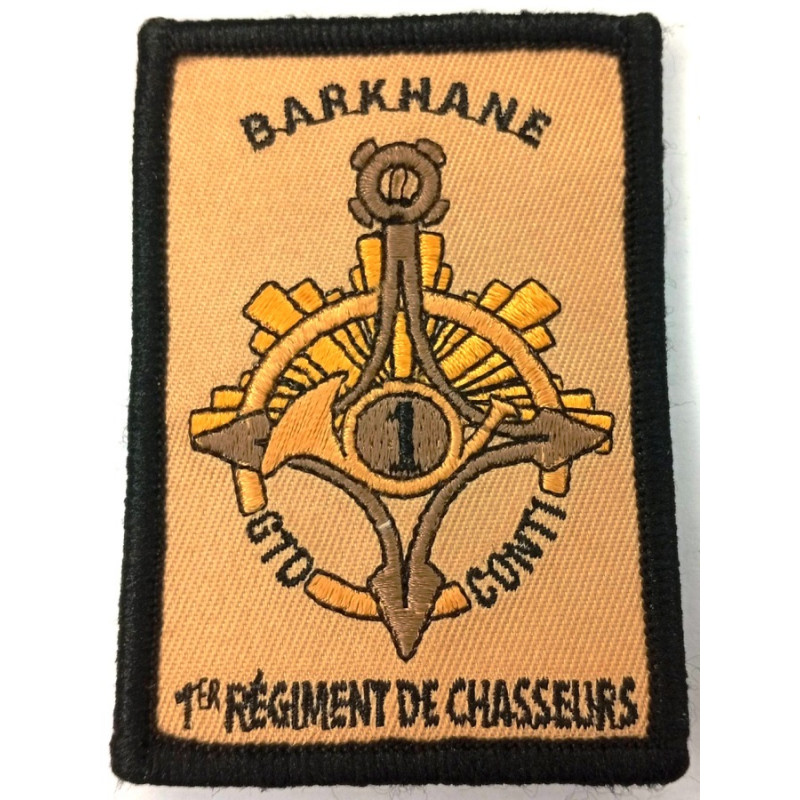 Ecusson velcro "GTD Conti Barkhane" 1er Régiment de Chasseurs - Guerre du Mali