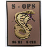 Ecusson caoutchouc velcro de la S-OPS / Section Opérationnelle de la 5ème Compagnie du 35ème Régiment d'Infanterie