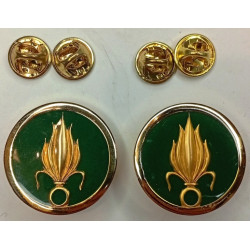 Paire d'insignes de col de TDF Infanterie Légion Etrangère (Cho)