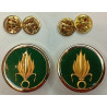 Paire d'insignes de col de TDF Infanterie Légion Etrangère (Cho)