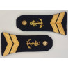 Paire Epaulettes à rabats de Second Maître - Marine Nationale - 2ème Type