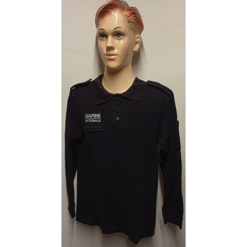 Polo Manches Longues - Marine Nationale - Occasion