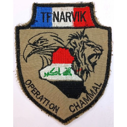 Ecusson OPEX velcro " Task Force NARVIK / Opération Chammal " du 35ème Régiment d'Infanterie en Irak 2016-2017