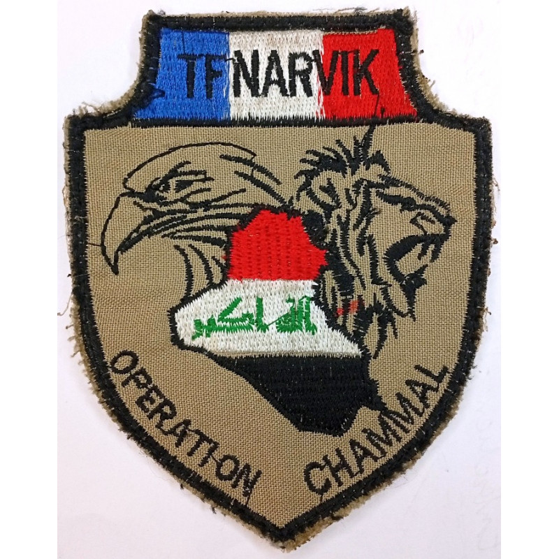 Ecusson OPEX velcro " Task Force NARVIK / Opération Chammal " du 35ème Régiment d'Infanterie en Irak 2016-2017