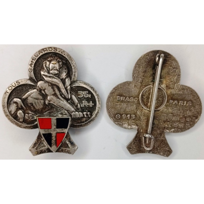 35ème Régiment d'Infanterie (Dra) en émail