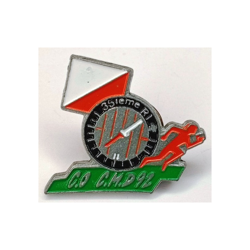 Pin's de la C.O. de la C.M.D. du 35ème Régiment d'Infanterie de 1992 - Modèle argent