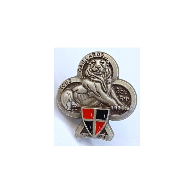 Réduction Pin's de l'Insigne du 35ème Régiment d'Infanterie (S) Finition mate