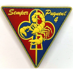 Ecusson caoutchouc velcro Couleur 4ème Compagnie du 35ème Régiment d'Infanterie