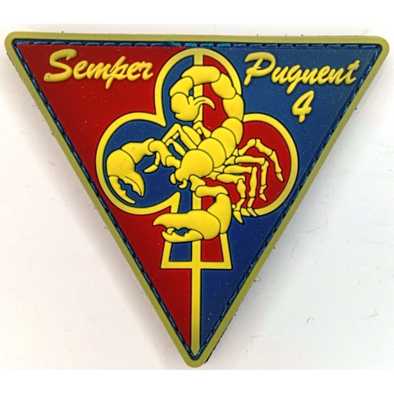 Ecusson caoutchouc velcro Couleur 4ème Compagnie du 35ème Régiment d'Infanterie