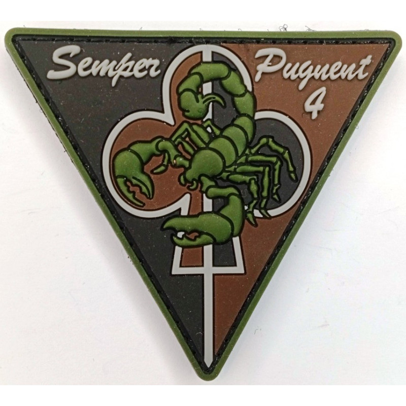 Ecusson caoutchouc velcro Basse Visibilité 4ème Compagnie du 35ème Régiment d'Infanterie