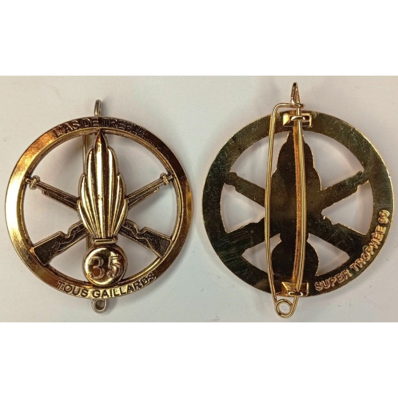 Insigne de Béret ou Tricorne 35ème Régiment d'Infanterie (S.T.)