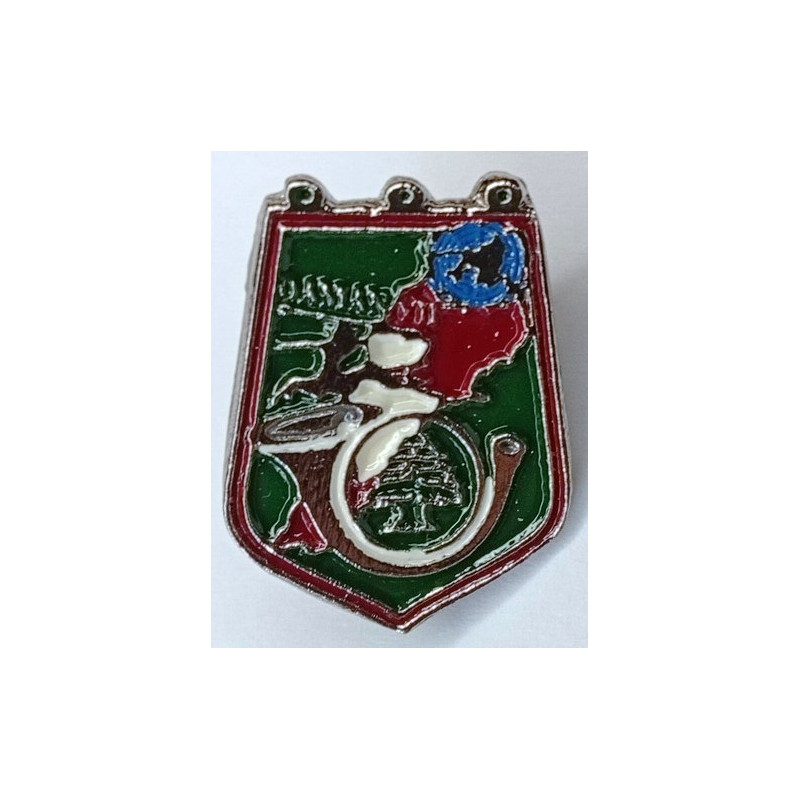 Réduction Pin's DAMAN VII - O.N.U. Liban - 1° / 2° Régiments de Chasseurs et Régiments de la 7° Division Blindée