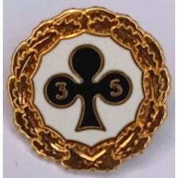 Insigne d'honneur "Or" du 35ème Régiment d'Infanterie - Modèle actuel - Matriculé