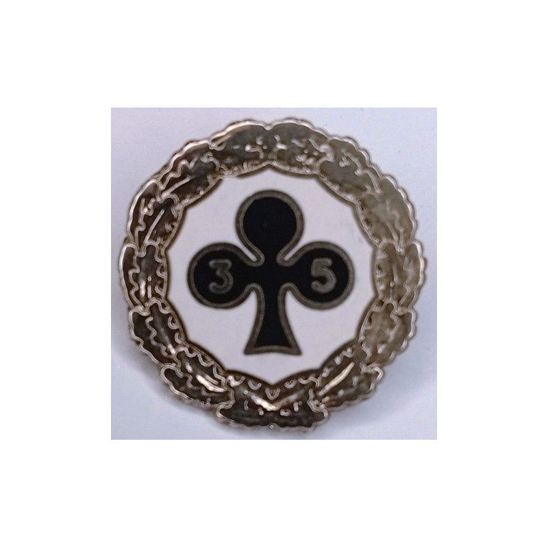 Insigne d'honneur "Argent" du 35ème Régiment d'Infanterie - Modèle actuel - Matriculé