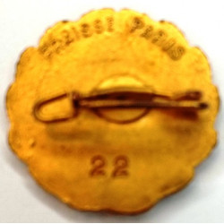 Insigne d'honneur "Or" du 35ème Régiment d'Infanterie - Prototype Matricé du Modèle actuel - Matricule N°22