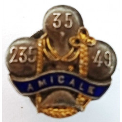 Insigne de l'Amicale des Anciens Combattants 14/18 des 35ème 235ème et 49ème Régiment d'Infanterie - Années 20