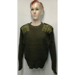 Pull-over Commando Armée Anglaise Vert Olive Modèle 1968 Occasion