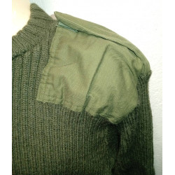 Pull-over Commando Armée Anglaise Vert Olive Modèle 1968 Occasion