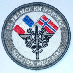 Ecusson velcro "Mission Militaire" - Armée Française en Norvège