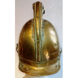 Casque Modèle 1855 Modifié IIIème République - Sapeur-Pompier de Trévières - Calvados / Normandie