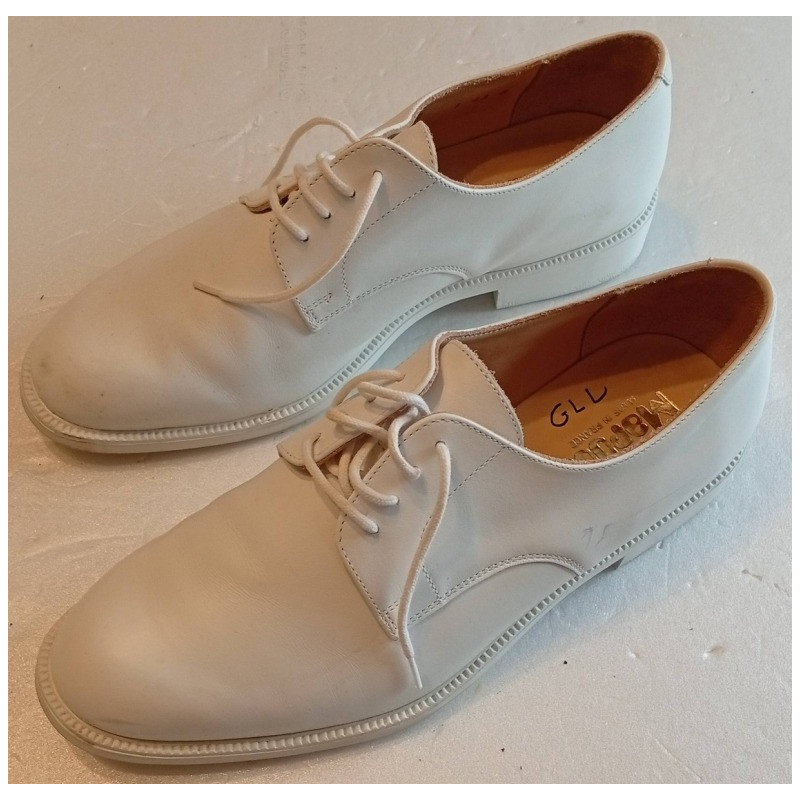 Chaussures basses blanches Marine Nationale Française HOMME
