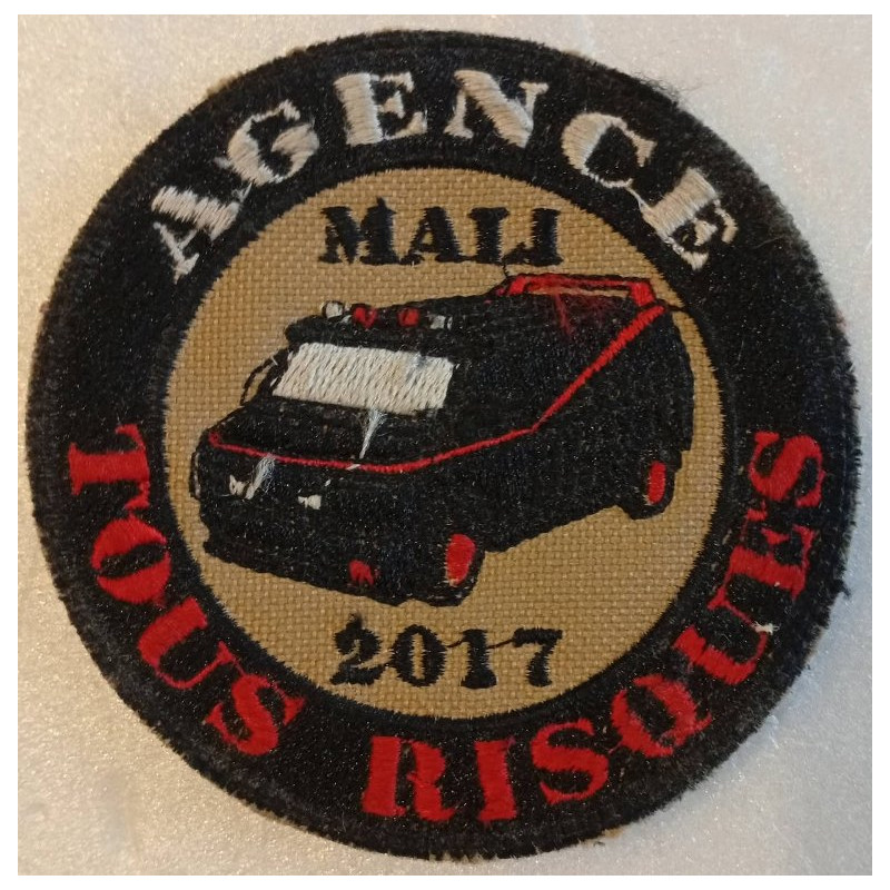 Ecusson velcro de l'"Agence Tous Risques" : 35ème Régiment d'Infanterie en OPEX au Mali - 2017