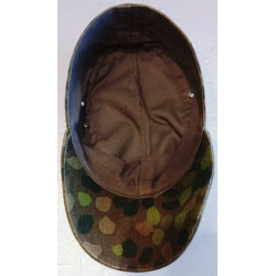 REPRODUCTION de Casquette / Feldmütze en toile camouflée de la Waffen S.S.