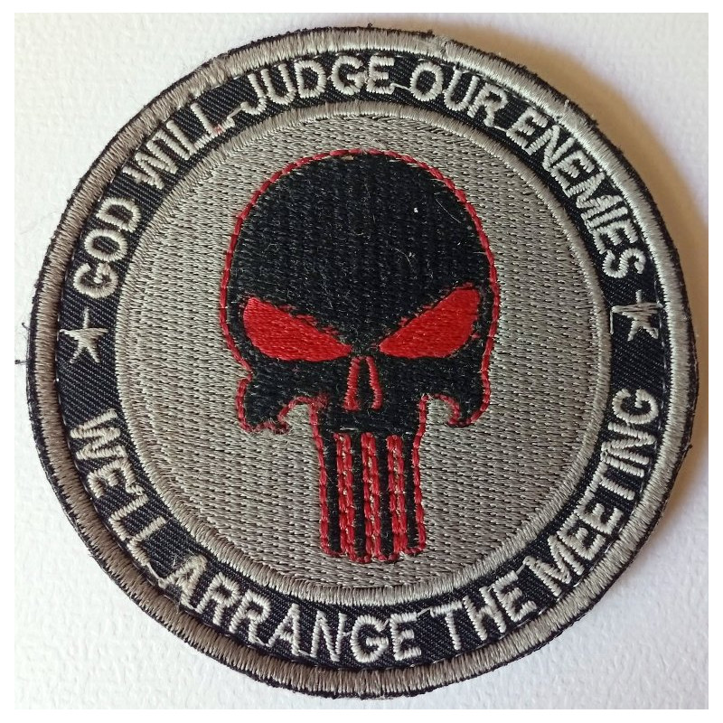 Ecusson velcro "Punisher" : 35ème Régiment d'Infanterie - OPEX en Afghanistan