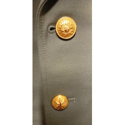 Vareuse TDF Artillerie + Insigne 1ère Div. Blindée + Nouveau Losange 1er R.A. + Bouton de Tradition sous-off./officier NEUVE