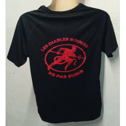 Tee-Shirt en baumwolle Noir - Les Diables Rouges du 152ème Régiment d'Infanterie - Occasion