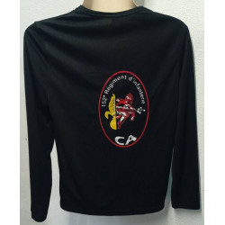 Maillot Manches Longues en baumwolle Noir - Compagnie d'Appui du 152ème Régiment d'Infanterie - Occasion