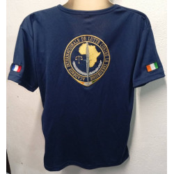 Tee-shirt en Baumwolle bleu de l'A.I.L.C.T. / Armée Française en Côte d'Ivoire