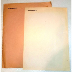 Pochette + 1 feuille de papier à lettre à entête "Der Reichsführer-SS" - Allemand 39/45