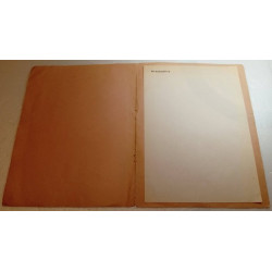 Pochette + 1 feuille de papier à lettre à entête "Der Reichsführer-SS" - Allemand 39/45