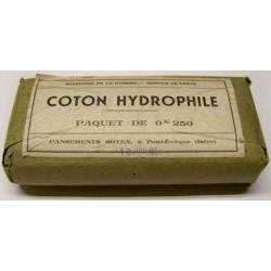 Paquet de 0,250 Kg de Coton Hydrophile - 1954