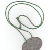Cordon / Lacet de Plaque d'identité vert - Erkennungsmarke Wehrmacht WW2