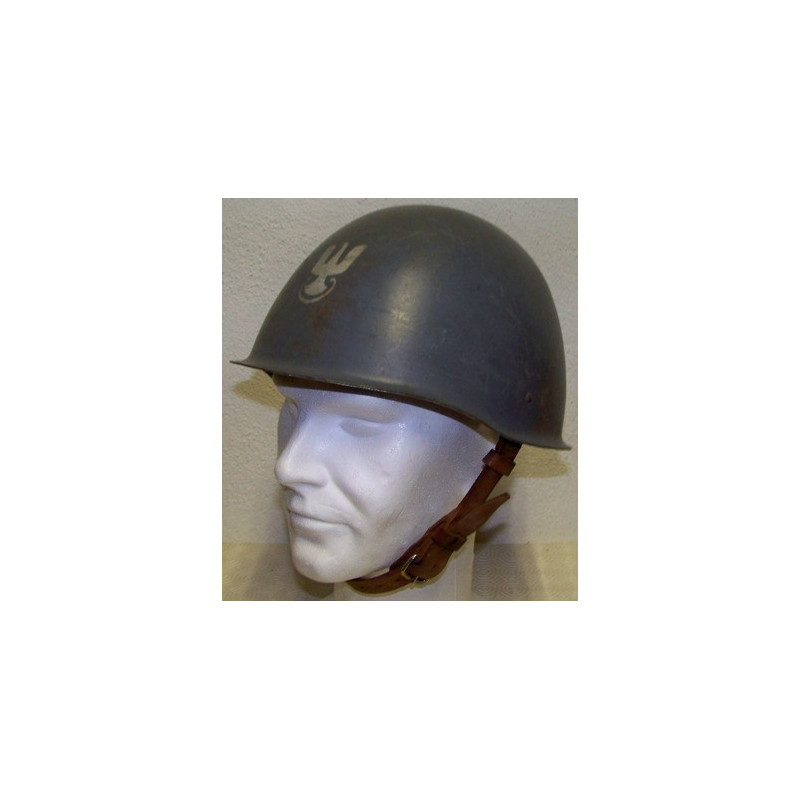 Casque Armée de l'Air Polonaise Modèle 1950 modifié 1960 avec Emblème