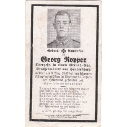 Avis de Décès : Caporal-chef de Grenadier Georg Nopper