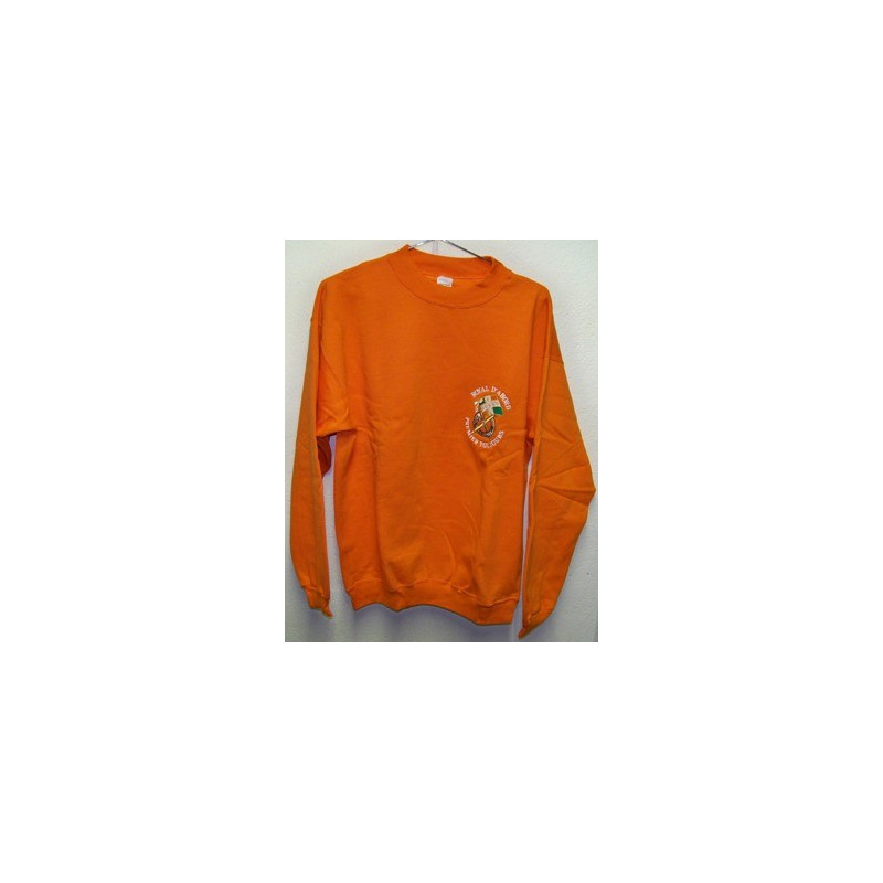 Sweat-Shirt Orange 1er régiment d'Artillerie NEUF